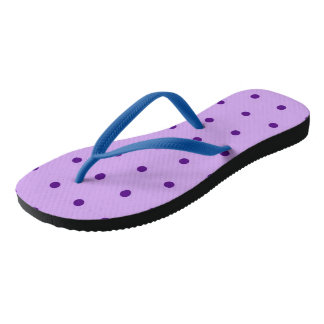 Üppiger Lavendel Lila Pünktchen Lilak Flip Flops