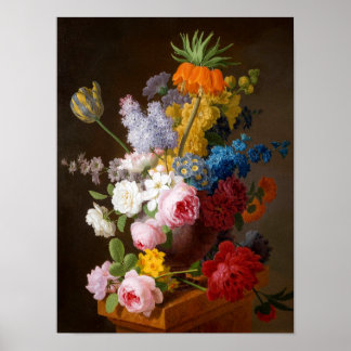 Üppiges Blumenstillleben, Poster