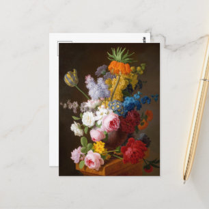 Üppiges Blumenstillleben von Faes Pieter Postkarte