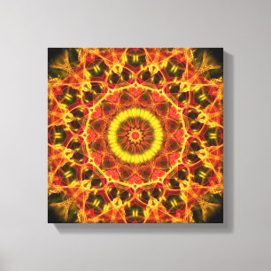 Üppiges Glühen-Kaleidoskop Leinwanddruck