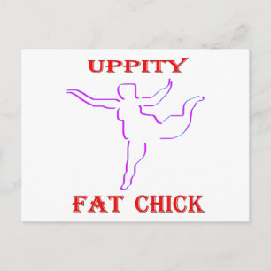 Uppity Fat Chick Postkarte