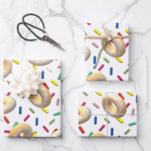 Uppte Donuts und Regenbogensprinklen