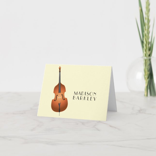 Upright Bass Musician Music Teacher Jazz Band (Vorderseite)