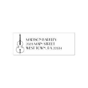 Upright Bass Musician Music Teacher Jazz Band Permastempel
