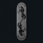 Upright Black Wild Horse - Black& White Drawing - Skateboard<br><div class="desc">Schwarzes Wildpferd - Schwarz und Weiß Zeichnend Tierart Mustang Pferde von MIGNED - Einzigartiger Text hinzufügen / Wählen Sie Ihre Lieblingsfarben - Vergrössern und verschieben oder entfernen Sie Elemente mit dem Anpassungs-Tool ! Sie können meine Designs auch auf mehr als 1000 Zazzle-Produkte übertragen.</div>