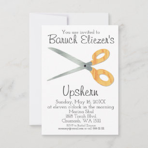 Upshernish Invitation Upsherin Invitations