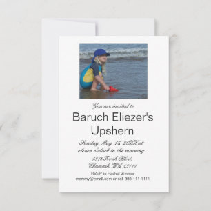 Upshernish Invitation Upsherin Invitations