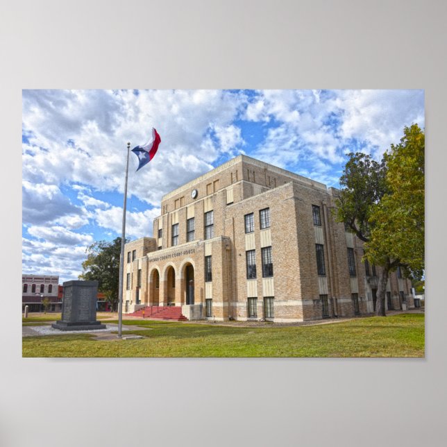 Upshur County Courthouse, Gilmer, Texas Poster (Devant)