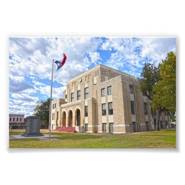 Upshur County Courthouse, Gilmer, Texas Poster (Devant)