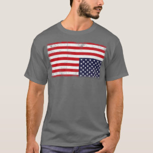 Upside Down American Flag Not United Staaten U T-Shirt