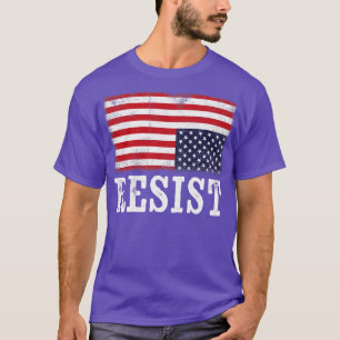 Upside Down American Flag Resist Distress United S T-Shirt