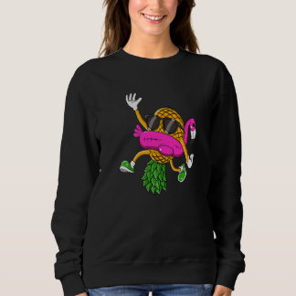Upside Down Pineapple Swinger Flamingo for Men Wom Sweatshirt