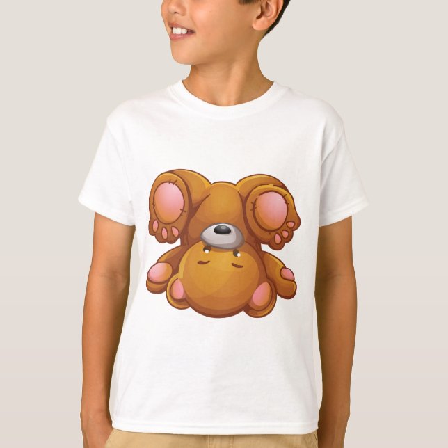 Upside Down Teddy Bear T-Shirt (Vorderseite)