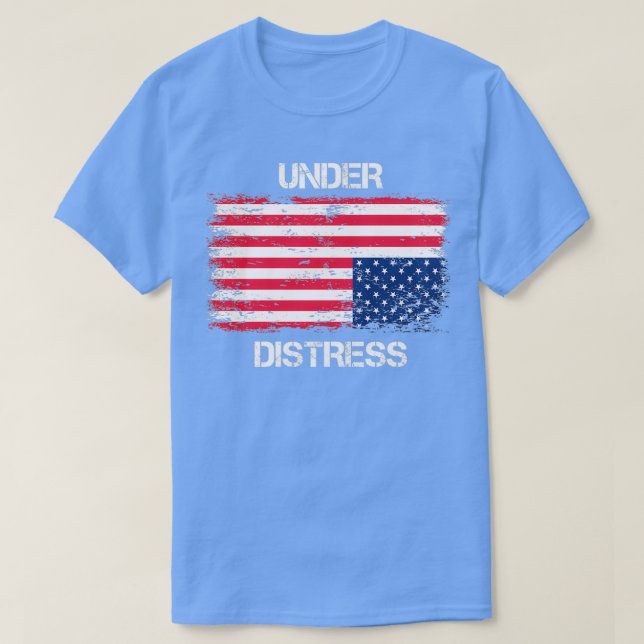 Upside down US Flag T-Shirt (Design vorne)
