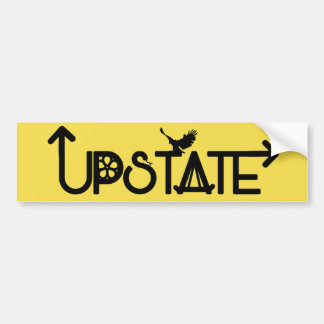 Upstate Autoaufkleber-schwarze Beschriftung Autoaufkleber