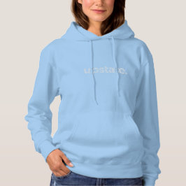 upstate winter snow hoodie womans
