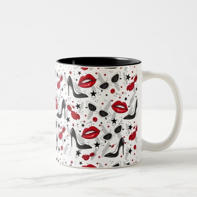 Uptown Girl Zweifarbige Tasse (Rechts)
