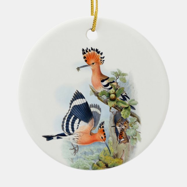 Upupa Epops Tree Keramik Ornament (Vorne)