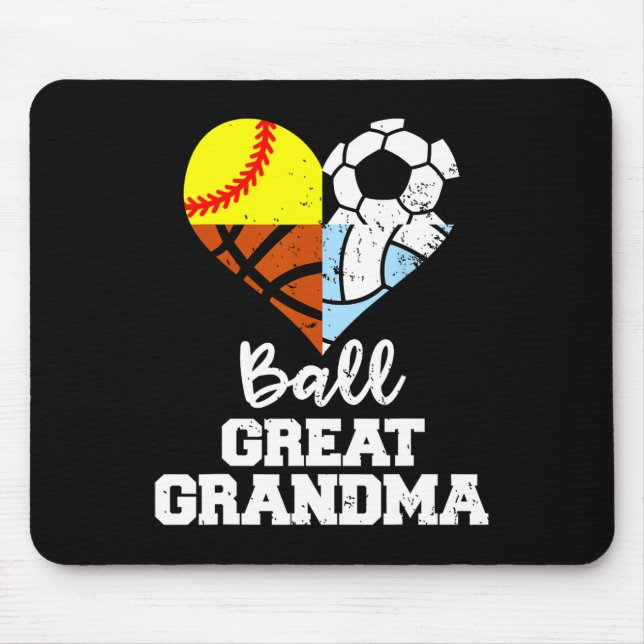 Ur-Urgroßmutter Fußball Soft Sket Volleyball  Mousepad (Vorne)