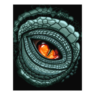 Ura-Reptilien-Raubtier-Auge Fotodruck