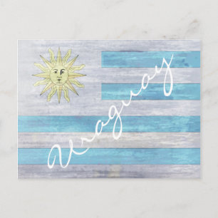 Uraguay-Flagge Postkarte