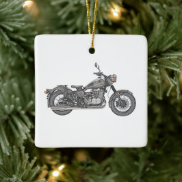 Ural Motorrad Keramik Weihnachten Ornament