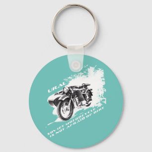Ural-Motorrad mit Sidecar hat keine Angst vor Schm Schlüsselanhänger