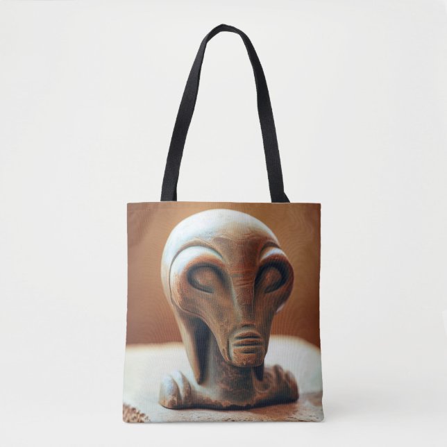 Uralte Alien Statue Tasche (Vorderseite)