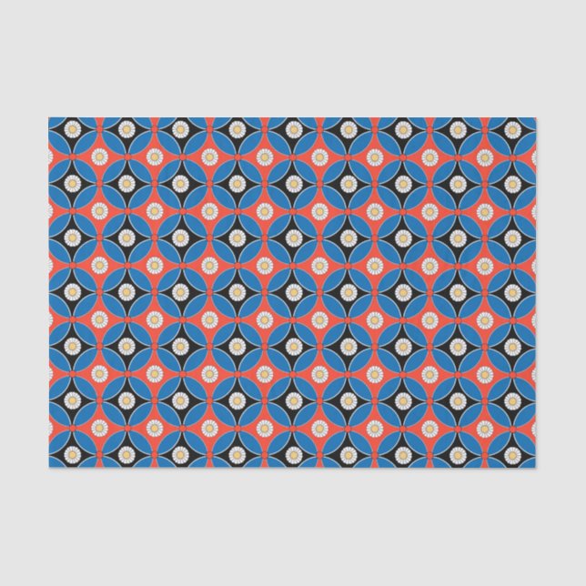 uralter, geometrischer Untergrund Seidenpapier (Vorderseite)