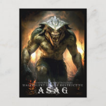 Uraltes Biest & Kreaturen: Asag Postkarte II