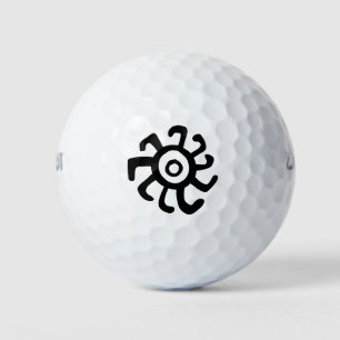 uraltes Sonnenidol Geoglyph-Symbol Petroglyph-Kame Golfball