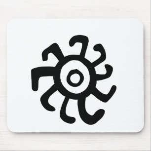 uraltes Sonnenidol Geoglyph-Symbol Petroglyph-Kame Mousepad