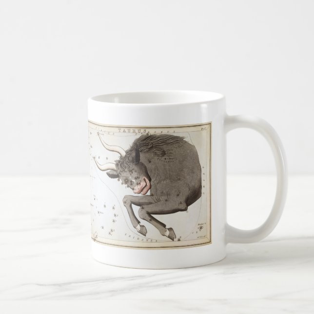 Urania-Spiegel, Vintage Aquarius-Konstellation Kaffeetasse (Rechts)