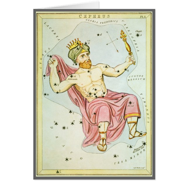 Urania-Spiegel, Vintage Astronomie-Himmelskarte (Vorne)