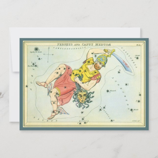 Urania-Spiegel, Vintage Astronomie-Himmelskarte (Vorderseite)