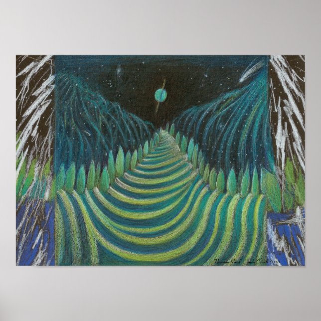 Uranian Road Art Poster von Jude Cowell (Vorne)