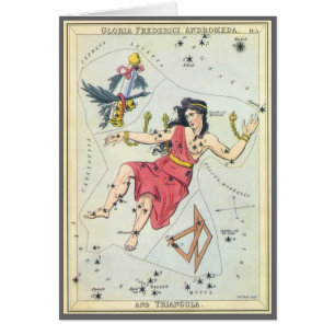 Urania's Mirror, Vintage Astronomiekarte des Himme