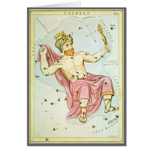 Urania's Spiegel, Vintage-Astronomie-Himmelskarte