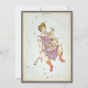 Urania's Spiegel, Vintage-Astronomie-Himmelskarte Einladung