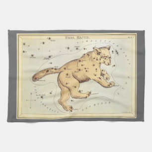 Urania's Spiegel, Vintage-Astronomie-Himmelskarte Geschirrtuch