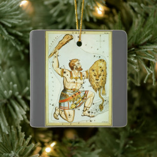 Urania's Spiegel, Vintage-Astronomie-Himmelskarte Keramikornament