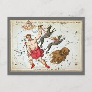 Urania's Spiegel, Vintage-Astronomie-Himmelskarte Postkarte