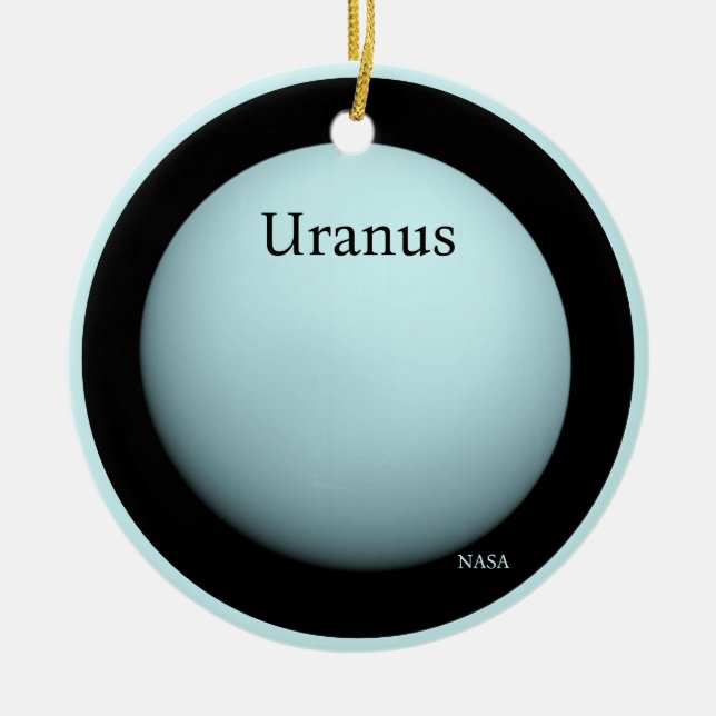 Uranus Full Disc von der Voyager der NASA 2 Keramik Ornament (Vorne)