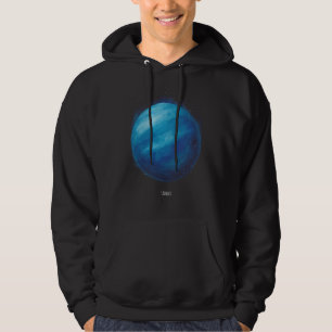 Uranus Planet Artwork - Cosmic Space Illustration Hoodie