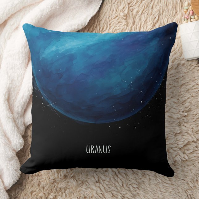 Uranus Planet Artwork - Cosmic Space Illustration Kissen (Decke)