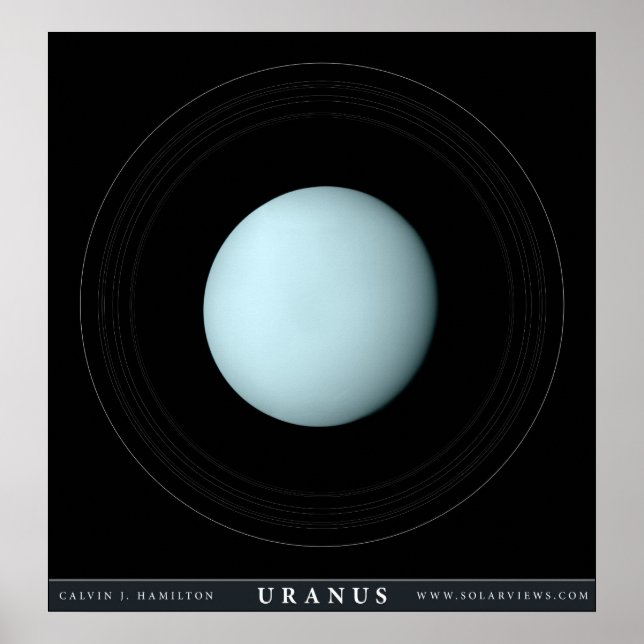 Uranus Planet Poster (Vorne)