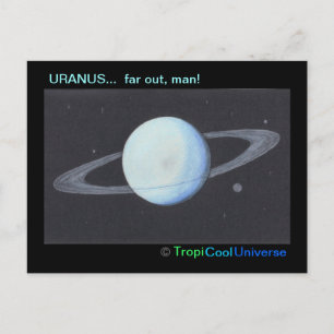 Uranus-Planet Postkarte