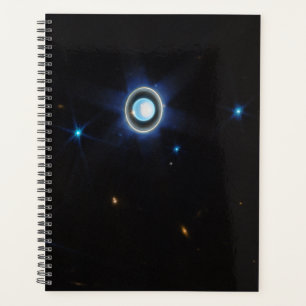 Uranus planétaire avec anneaux et lunes Image JWST