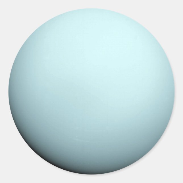 Uranus Runder Aufkleber (Vorderseite)