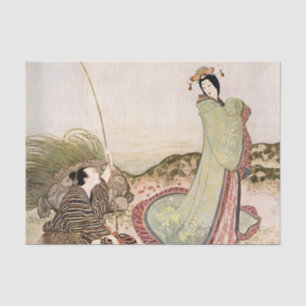 „Urashima Taro“ von Edmund Dulac Seidenpapier